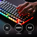 HyperX - Alloy Origins Core TKL Wired Mechanical Tactile Aqua Switch Gaming Keyboard with RGB Back Lighting - Black